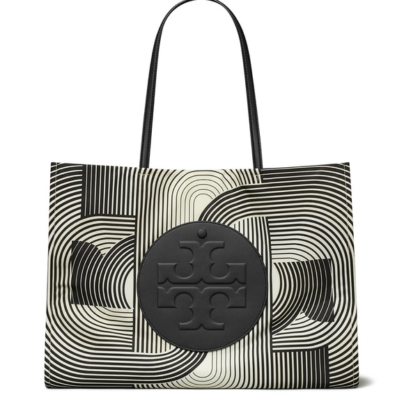 Tory Burch Black and White Tote Bag - Picture 3 of 7